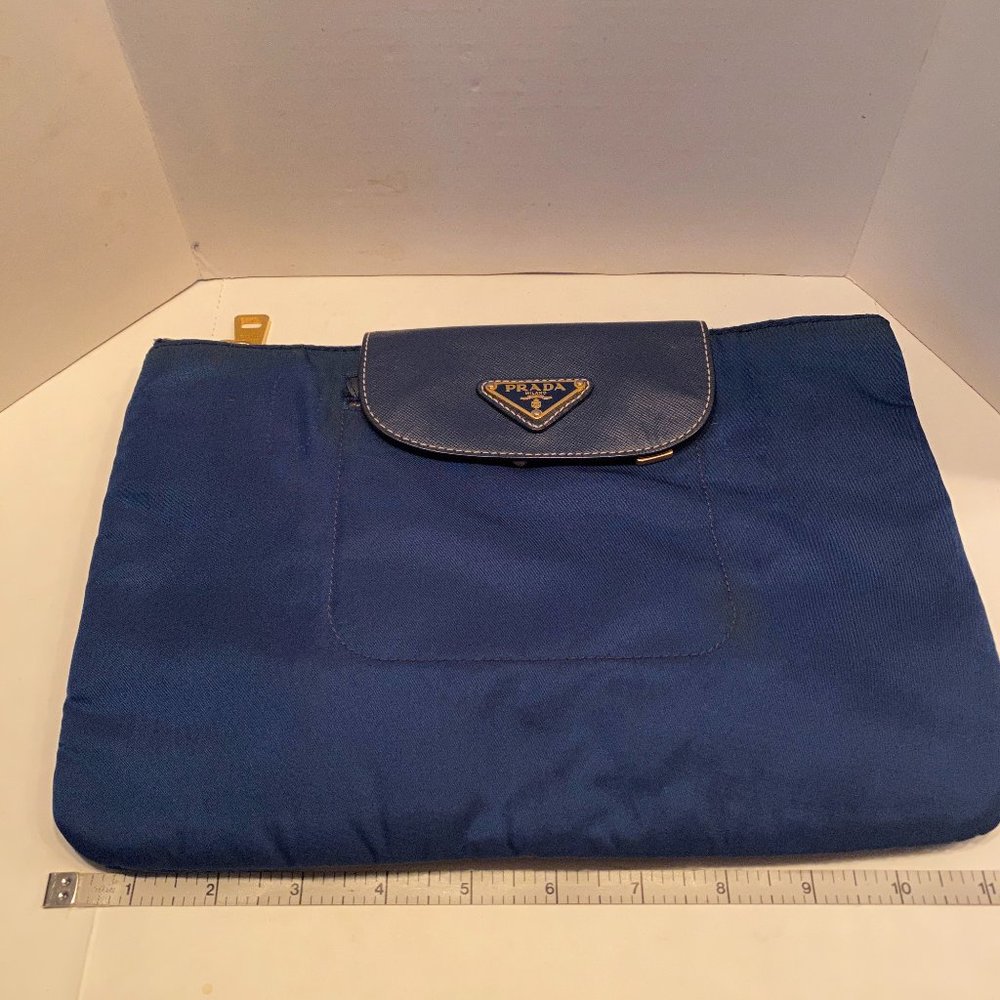 Prada Blue Clutch